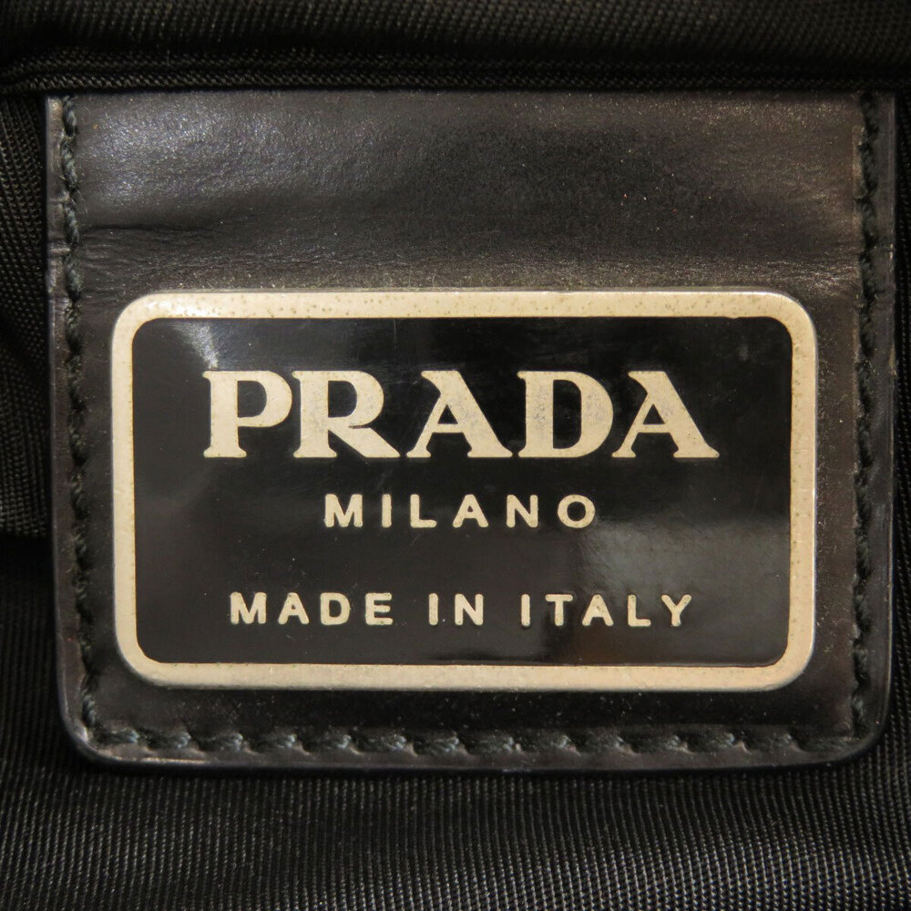 Prada bag Shoulder Black plate Crossbody logo - Picture 6 of 11